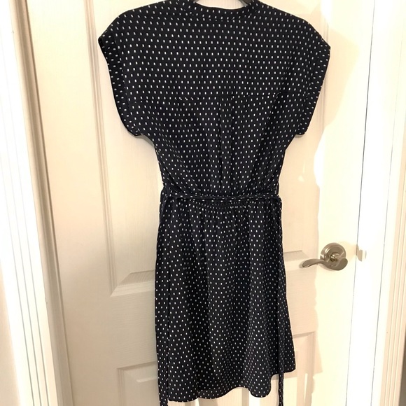 SMALL BLUE & WHITE MONTEAU MINI DRESS - Picture 4 of 10